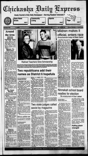 Chickasha Daily Express (Chickasha, Okla.), Vol. 103, No. 261, Ed. 1 Tuesday, January 11, 1994