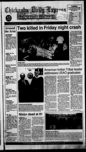 Chickasha Daily Express (Chickasha, Okla.), Vol. 104, No. 36, Ed. 1 Sunday, April 24, 1994