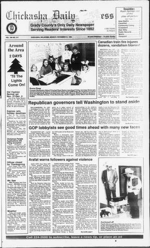 Chickasha Daily Express (Chickasha, Okla.), Vol. 104, No. 217, Ed. 1 Monday, November 21, 1994