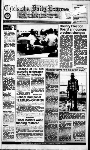 Primary view of object titled 'Chickasha Daily Express (Chickasha, Okla.), Vol. 105, No. 152, Ed. 1 Thursday, September 14, 1995'.