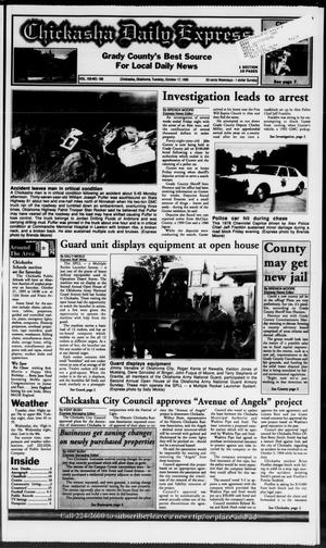 Primary view of object titled 'Chickasha Daily Express (Chickasha, Okla.), Vol. 105, No. 180, Ed. 1 Tuesday, October 17, 1995'.