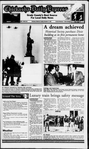Primary view of object titled 'Chickasha Daily Express (Chickasha, Okla.), Vol. 105, No. 203, Ed. 1 Tuesday, November 14, 1995'.