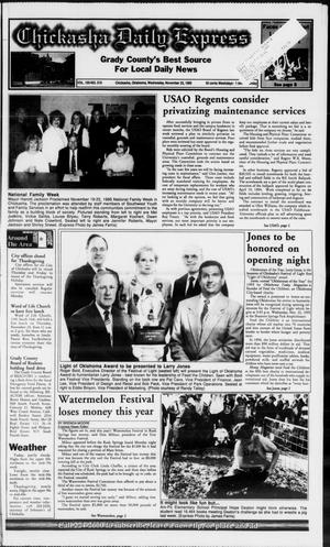 Chickasha Daily Express (Chickasha, Okla.), Vol. 105, No. 210, Ed. 1 Wednesday, November 22, 1995