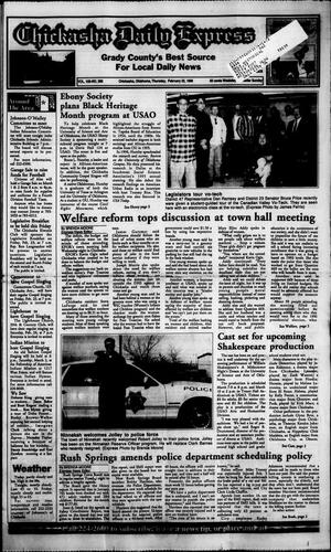 Chickasha Daily Express (Chickasha, Okla.), Vol. 105, No. 285, Ed. 1 Thursday, February 22, 1996