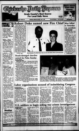 Chickasha Daily Express (Chickasha, Okla.), Vol. 105, No. 318, Ed. 1 Monday, April 1, 1996