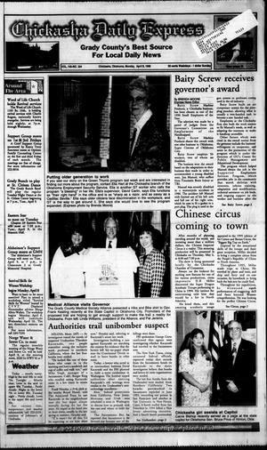 Chickasha Daily Express (Chickasha, Okla.), Vol. 105, No. 324, Ed. 1 Monday, April 8, 1996