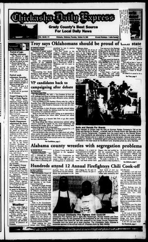 Chickasha Daily Express (Chickasha, Okla.), Vol. 106, No. 171, Ed. 1 Thursday, October 10, 1996