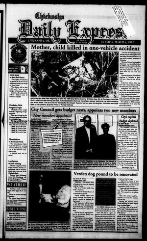 Primary view of object titled 'Chickasha Daily Express (Chickasha, Okla.), Vol. 106, No. 299, Ed. 1 Tuesday, March 4, 1997'.