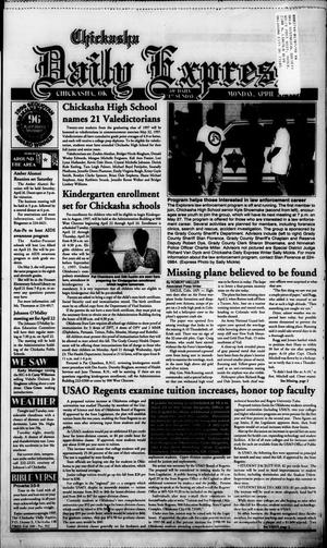 Primary view of object titled 'Chickasha Daily Express (Chickasha, Okla.), Vol. 106, No. 342, Ed. 1 Monday, April 21, 1997'.