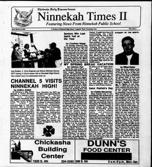 Ninnekah Times II (Ninnekah, Okla.), Vol. 2, No. 3, Ed. 1 Wednesday, March 16, 1994