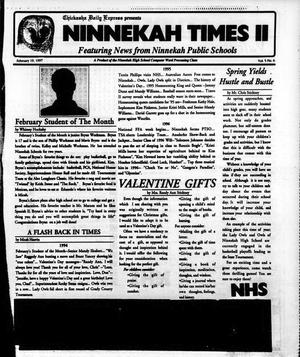 Ninnekah Times II (Ninnekah, Okla.), Vol. 5, No. 6, Ed. 1 Wednesday, February 19, 1997