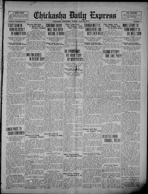 Primary view of object titled 'Chickasha Daily Express (Chickasha, Okla.), Vol. 24, No. 2, Ed. 1 Friday, April 20, 1923'.