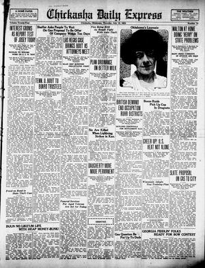 Chickasha Daily Express (Chickasha, Okla.), Vol. 24, No. 73, Ed. 1 Thursday, July 12, 1923