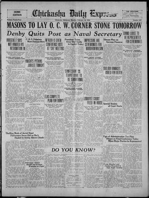 Chickasha Daily Express (Chickasha, Okla.), Vol. 24, No. 259, Ed. 1 Monday, February 18, 1924