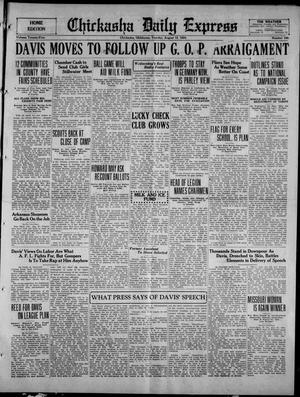 Chickasha Daily Express (Chickasha, Okla.), Vol. 25, No. 100, Ed. 1 Tuesday, August 12, 1924