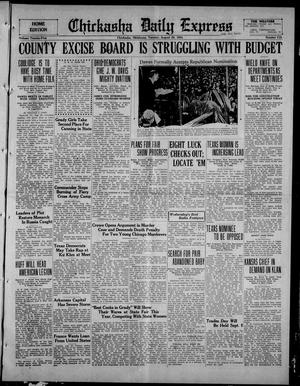 Chickasha Daily Express (Chickasha, Okla.), Vol. 25, No. 112, Ed. 1 Tuesday, August 26, 1924