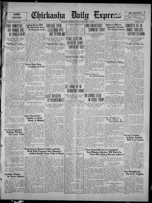 Chickasha Daily Express (Chickasha, Okla.), Vol. 25, No. 174, Ed. 1 Friday, November 7, 1924