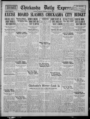 Chickasha Daily Express (Chickasha, Okla.), Vol. 25, No. 90, Ed. 1 Wednesday, July 29, 1925