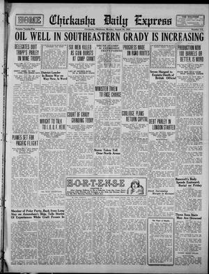Chickasha Daily Express (Chickasha, Okla.), Vol. 25, No. 112, Ed. 1 Monday, August 24, 1925