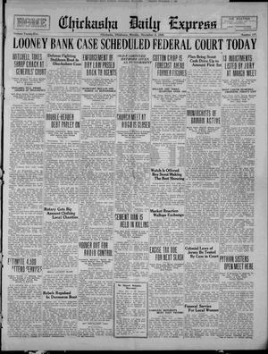 Chickasha Daily Express (Chickasha, Okla.), Vol. 25, No. 177, Ed. 1 Monday, November 9, 1925