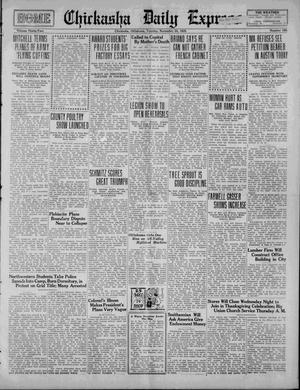 Chickasha Daily Express (Chickasha, Okla.), Vol. 25, No. 190, Ed. 1 Tuesday, November 24, 1925