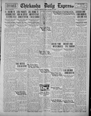 Chickasha Daily Express (Chickasha, Okla.), Vol. 25, No. 192, Ed. 1 Friday, November 27, 1925