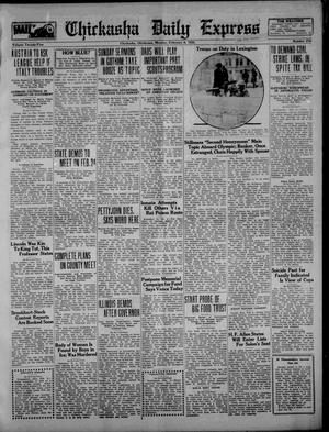 Primary view of object titled 'Chickasha Daily Express (Chickasha, Okla.), Vol. 25, No. 254, Ed. 1 Monday, February 8, 1926'.