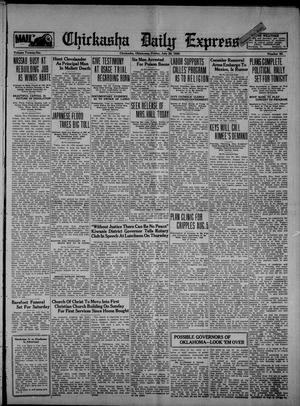 Primary view of object titled 'Chickasha Daily Express (Chickasha, Okla.), Vol. 26, No. 93, Ed. 1 Friday, July 30, 1926'.