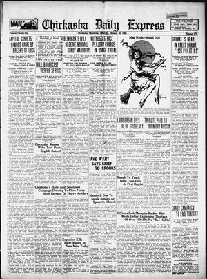 Chickasha Daily Express (Chickasha, Okla.), Vol. 33, No. 171, Ed. 1 Saturday, October 30, 1926