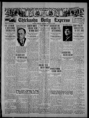 Chickasha Daily Express (Chickasha, Okla.), Vol. 27, No. 196, Ed. 1 Wednesday, November 23, 1927