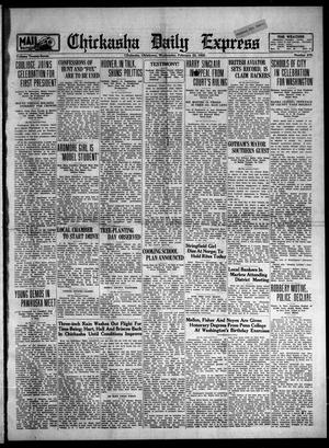 Chickasha Daily Express (Chickasha, Okla.), Vol. 27, No. 270, Ed. 1 Wednesday, February 22, 1928