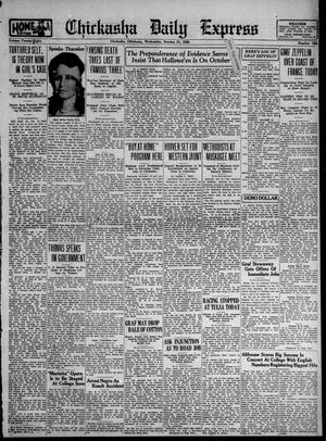 Chickasha Daily Express (Chickasha, Okla.), Vol. 28, No. 188, Ed. 1 Wednesday, October 31, 1928