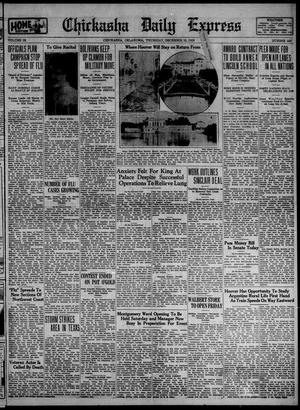 Primary view of object titled 'Chickasha Daily Express (Chickasha, Okla.), Vol. 28, No. 225, Ed. 1 Thursday, December 13, 1928'.