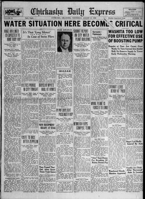 Chickasha Daily Express (Chickasha, Okla.), Vol. 30, No. 150, Ed. 1 Wednesday, August 21, 1929