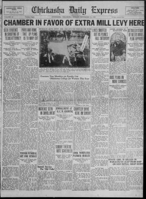 Primary view of object titled 'Chickasha Daily Express (Chickasha, Okla.), Vol. 30, No. 175, Ed. 1 Sunday, September 15, 1929'.