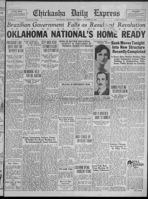 Chickasha Daily Express (Chickasha, Okla.), Vol. 31, No. 237, Ed. 1 Friday, October 24, 1930