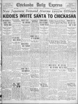 Primary view of object titled 'Chickasha Daily Express (Chickasha, Okla.), Vol. 32, No. 272, Ed. 1 Wednesday, December 2, 1931'.