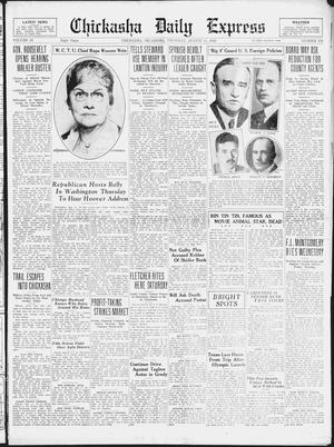 Chickasha Daily Express (Chickasha, Okla.), Vol. 33, No. 178, Ed. 1 Thursday, August 11, 1932