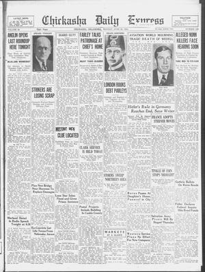 Chickasha Daily Express (Chickasha, Okla.), Vol. 35, No. 129, Ed. 1 Monday, June 25, 1934
