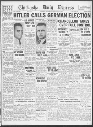 Chickasha Daily Express (Chickasha, Okla.), Vol. 35, No. 162, Ed. 1 Thursday, August 2, 1934