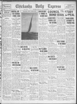 Chickasha Daily Express (Chickasha, Okla.), Vol. 35, No. 198, Ed. 1 Monday, September 17, 1934