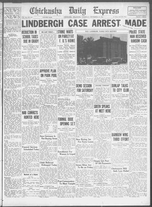 Chickasha Daily Express (Chickasha, Okla.), Vol. 35, No. 201, Ed. 1 Thursday, September 20, 1934