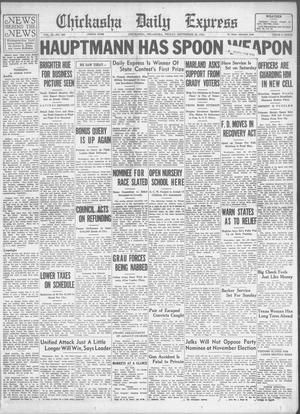 Chickasha Daily Express (Chickasha, Okla.), Vol. 35, No. 206, Ed. 1 Friday, September 28, 1934