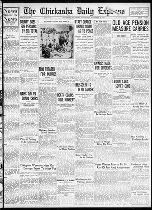 The Chickasha Daily Express (Chickasha, Okla.), Vol. 37, No. 200, Ed. 1 Wednesday, September 25, 1935