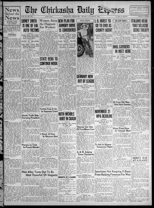 The Chickasha Daily Express (Chickasha, Okla.), Vol. 37, No. 222, Ed. 1 Monday, October 21, 1935