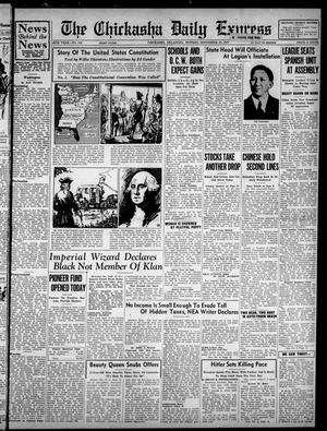 The Chickasha Daily Express (Chickasha, Okla.), Vol. 39, No. 182, Ed. 1 Monday, September 13, 1937