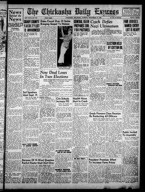 The Chickasha Daily Express (Chickasha, Okla.), Vol. 46, No. 183, Ed. 1 Tuesday, September 13, 1938