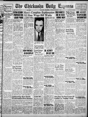 The Chickasha Daily Express (Chickasha, Okla.), Vol. 46, No. 213, Ed. 1 Tuesday, October 18, 1938