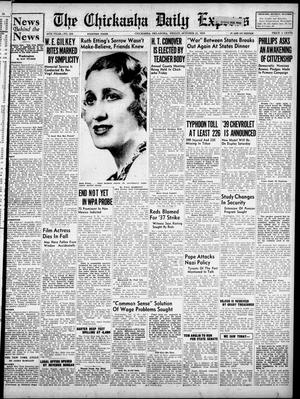 Primary view of object titled 'The Chickasha Daily Express (Chickasha, Okla.), Vol. 46, No. 216, Ed. 1 Friday, October 21, 1938'.