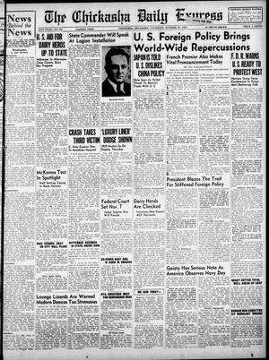 The Chickasha Daily Express (Chickasha, Okla.), Vol. 46, No. 221, Ed. 1 Thursday, October 27, 1938